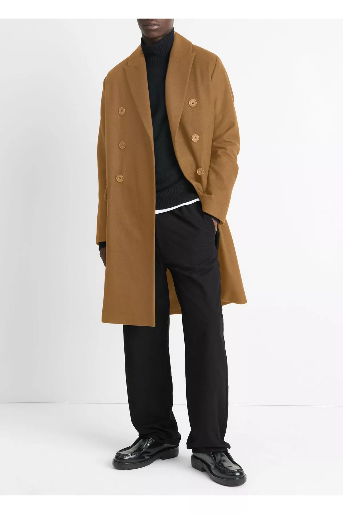 Italian Wool-Blend Double-Breasted Coat by Vince at THE MILE