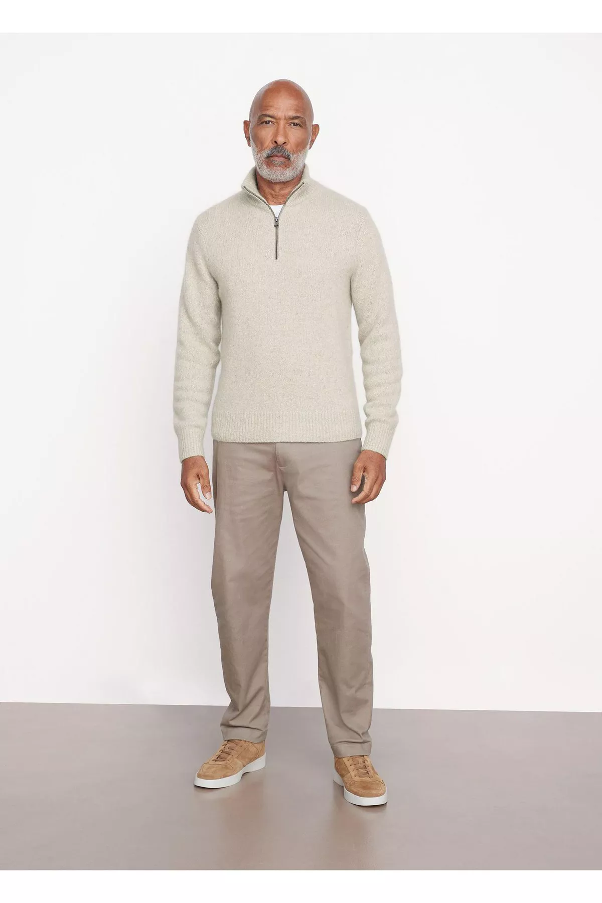Donegal Cashmere Quarter-Zip Sweater by Vince at THE MILE