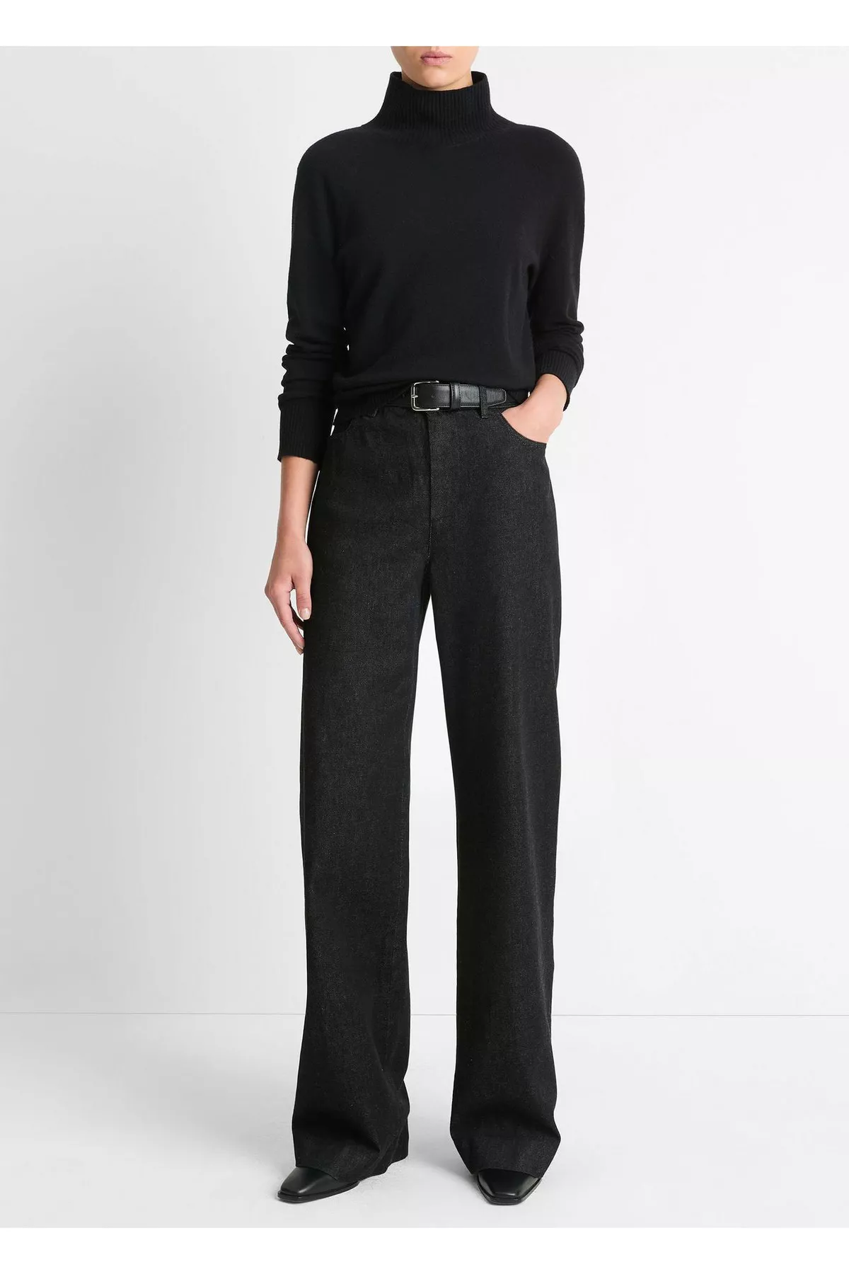 【Anyone more】Vino Washing Denim Wide Pants WIDE LEG DENIM PANTS WITH MINERAL WASH – S.R. STUDIO. LA. CA.