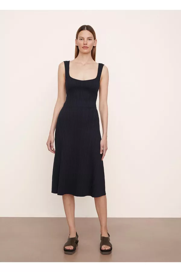 vince rib camisole dress Rib Sweetheart Neck Camisole Dress by Vince at THE MILE