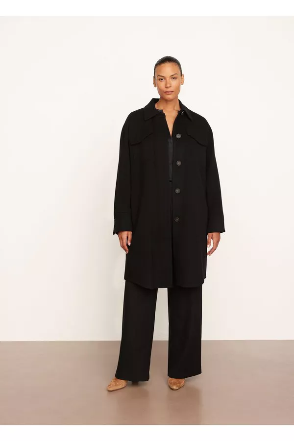 Brushed Recycled Wool Shirt Coat by Vince at THE MILE display picture 1