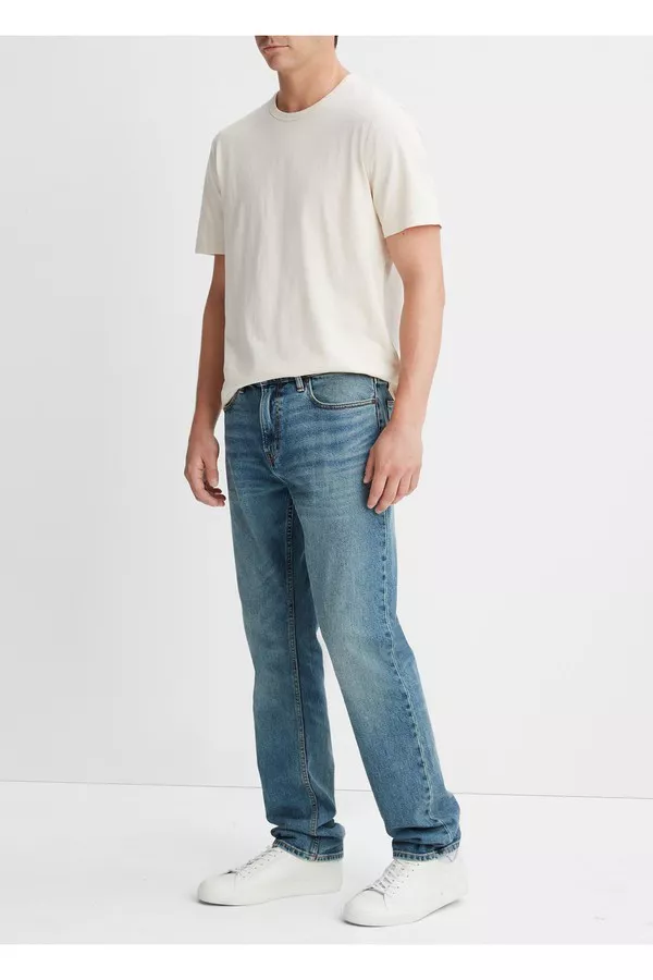 【THE MOZZ】Vince Half Denim Straight-Fit Jean by Vince at THE MILE