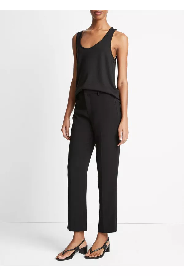 価格は安く Crepe Tailored Straight-Leg Pant by Vince at THE MILE パンツ