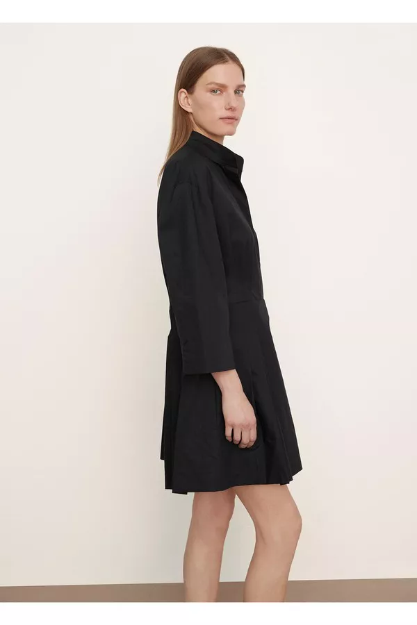 vince fitted band collar mini dress Fitted Band Collar Mini Dress by Vince at THE MILE