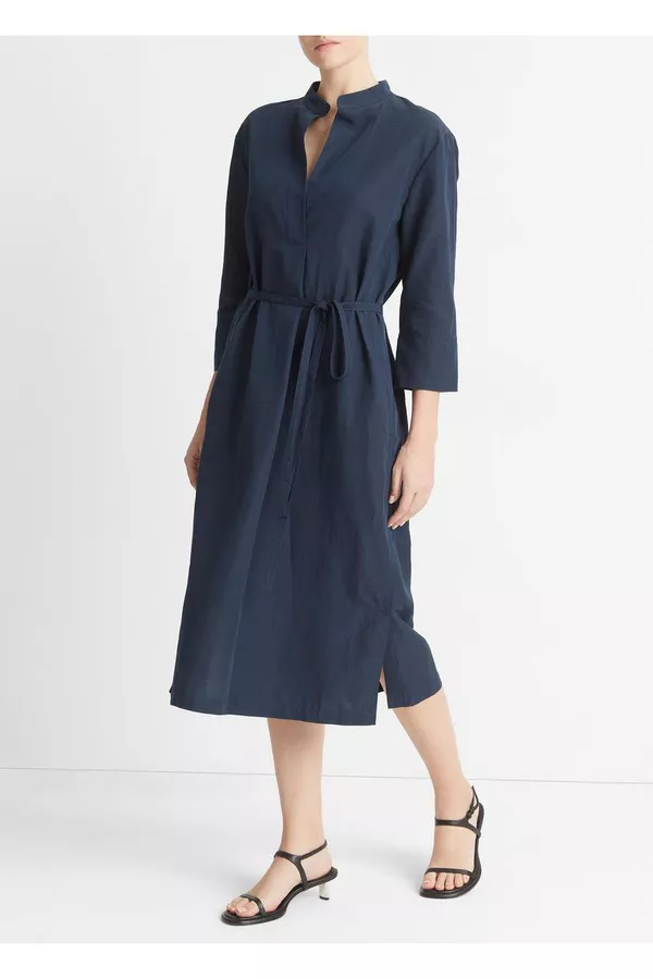Band-Collar Pullover Dress by Vince at THE MILE
