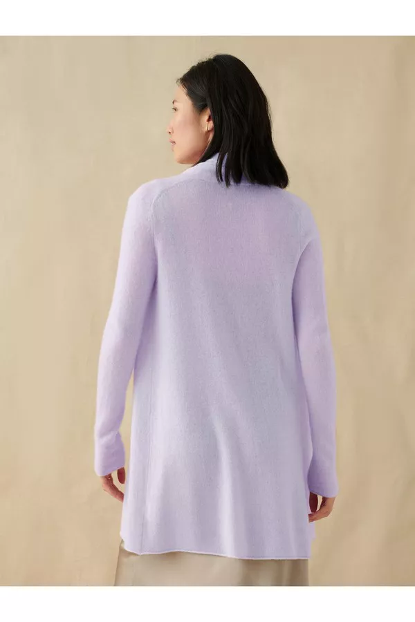 Essential Cashmere Trapeze Cardigan by White Warren at THE MILE
