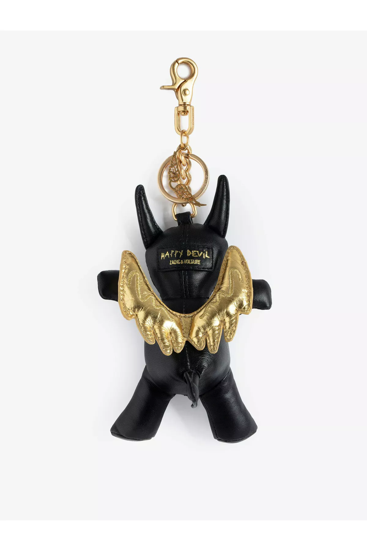 【関税込み】Rock Feather Keychain - Zadig & Voltaire - Leath Rock Feather Keychain Black Leather | Zadig&Voltaire