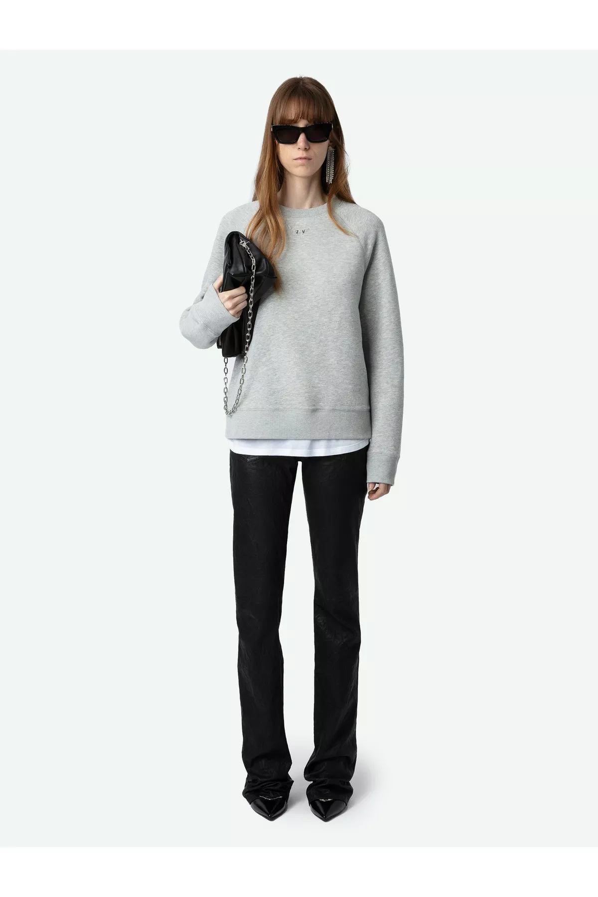 Upper Diamante Wings Sweatshirt by Zadig & Voltaire at THE MILE