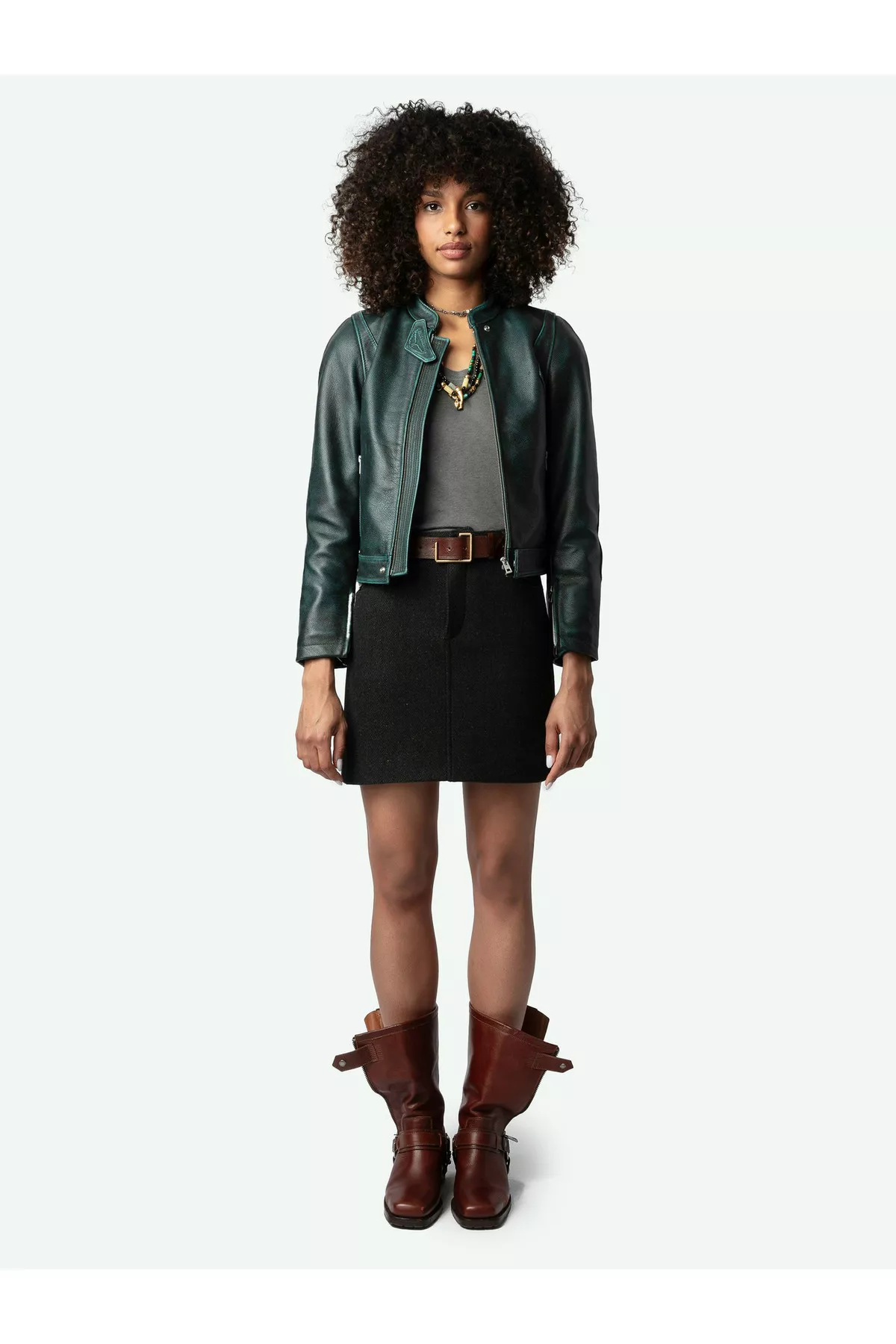 Loupa Leather Jacket by Zadig & Voltaire at THE MILE