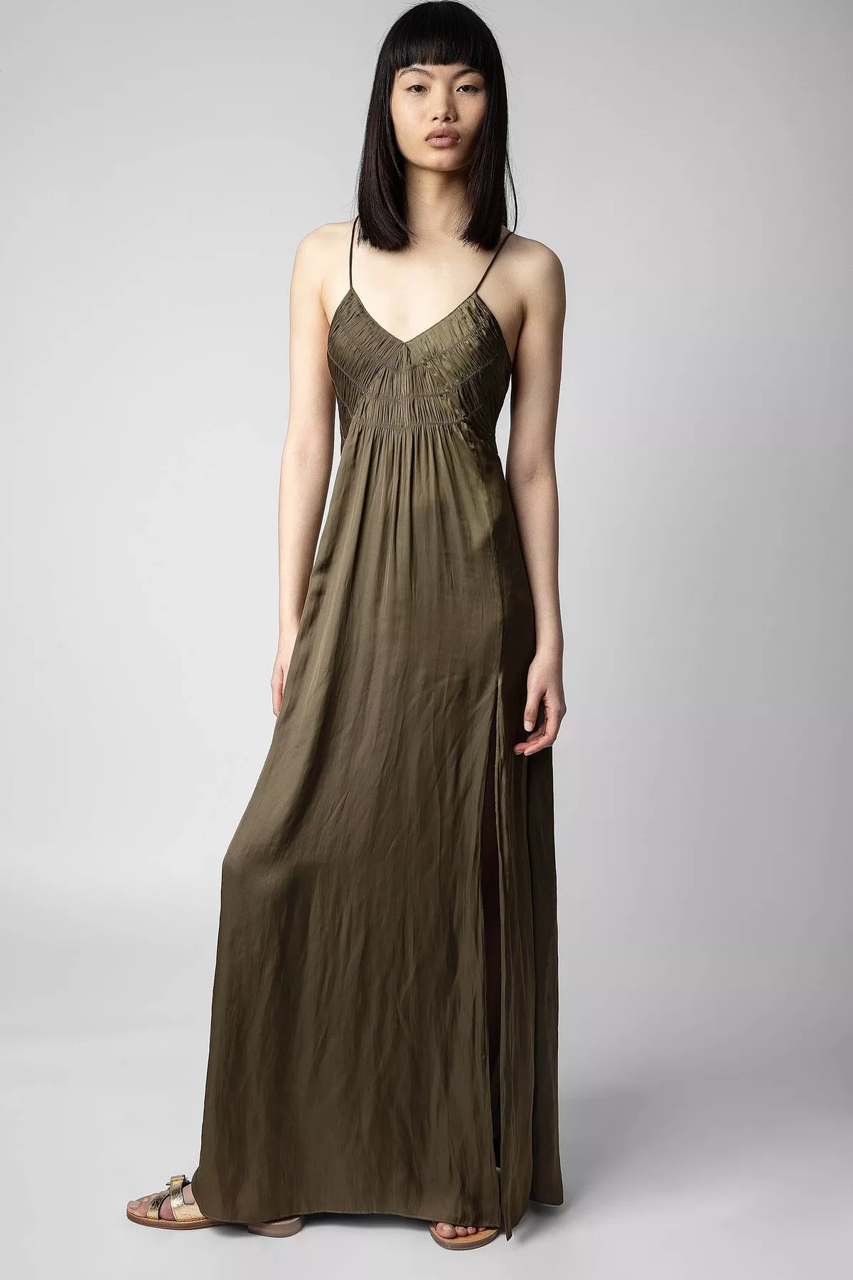 zadig & voltaire rayonne satin maxi dress Rayonne Satin Dress