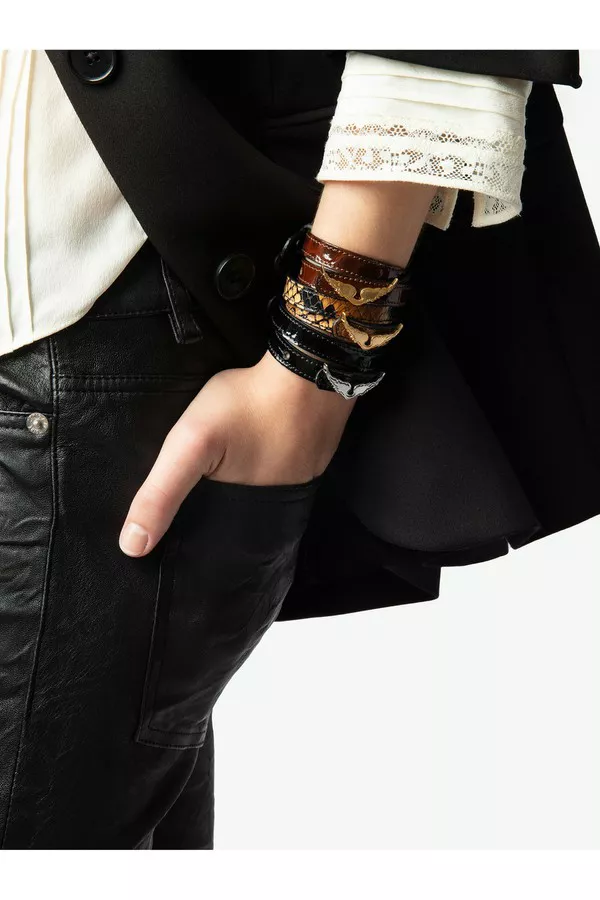Rock Leather Bracelet by Zadig & Voltaire at THE MILE