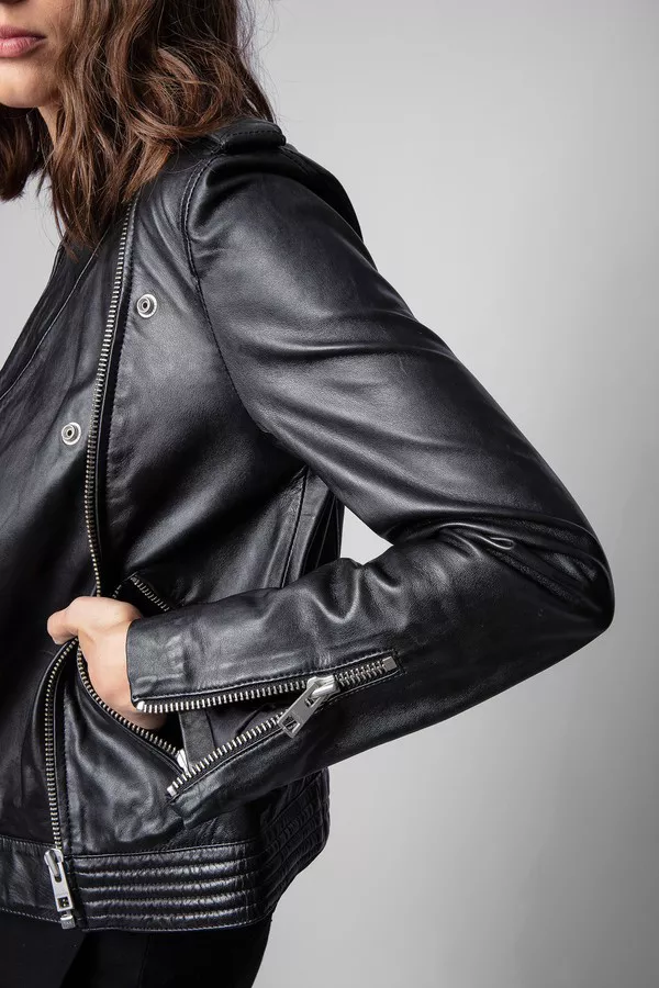 Loon Leather Jacket by Zadig & Voltaire at THE MILE