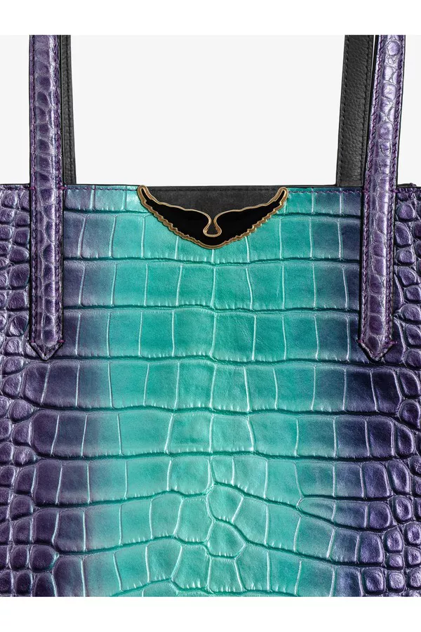 Le Borderline Embossed Metallic Bag by Zadig & Voltaire at