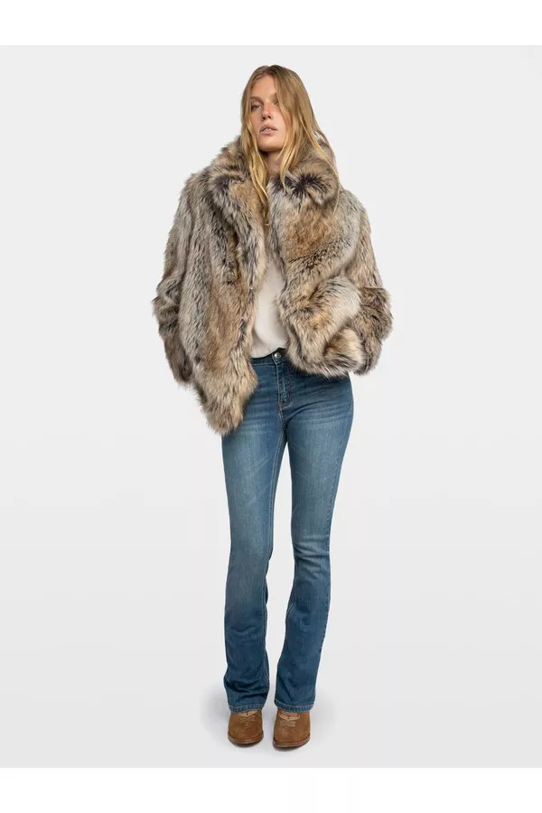 Faune Faux Fur Short Coat by Zadig & Voltaire at THE MILE