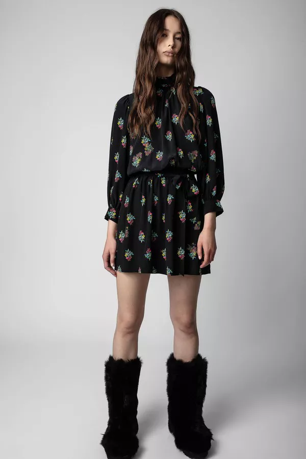 zadig and voltaire black silk dress Zadig & Voltaire Rarys Satin Dress