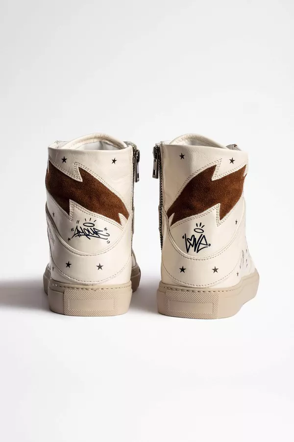 Zv1747 High Flash Crush Sneakers Leather by Zadig & Voltaire at