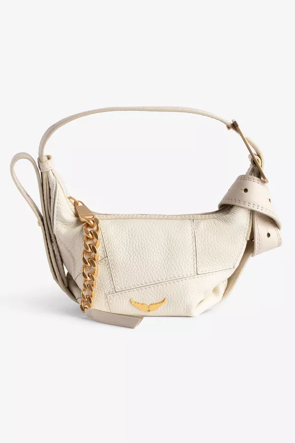 Le Cecilia Xs Grained Leather Patchwork Bag by Zadig & Voltaire at