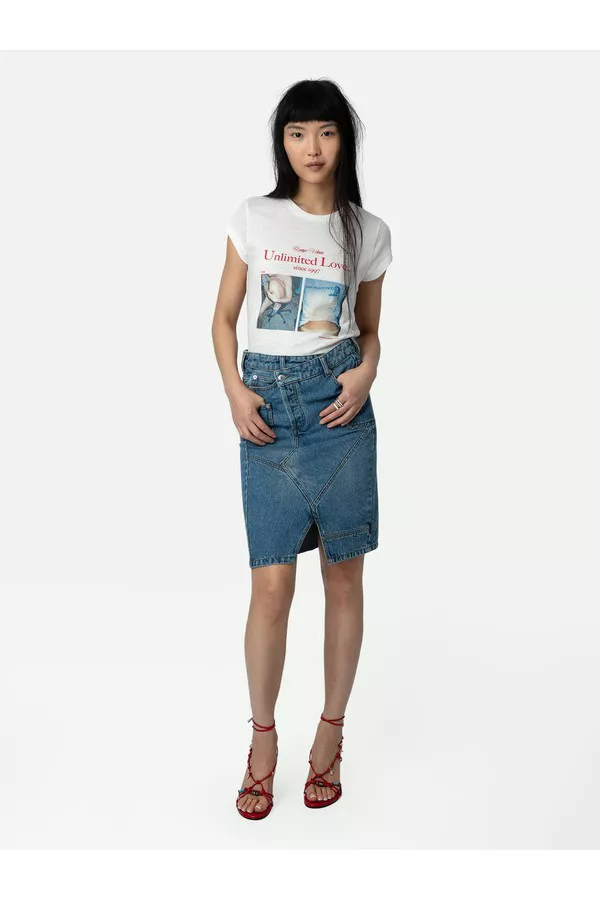 Skinny Photoprint T-Shirt by Zadig & Voltaire at THE MILE