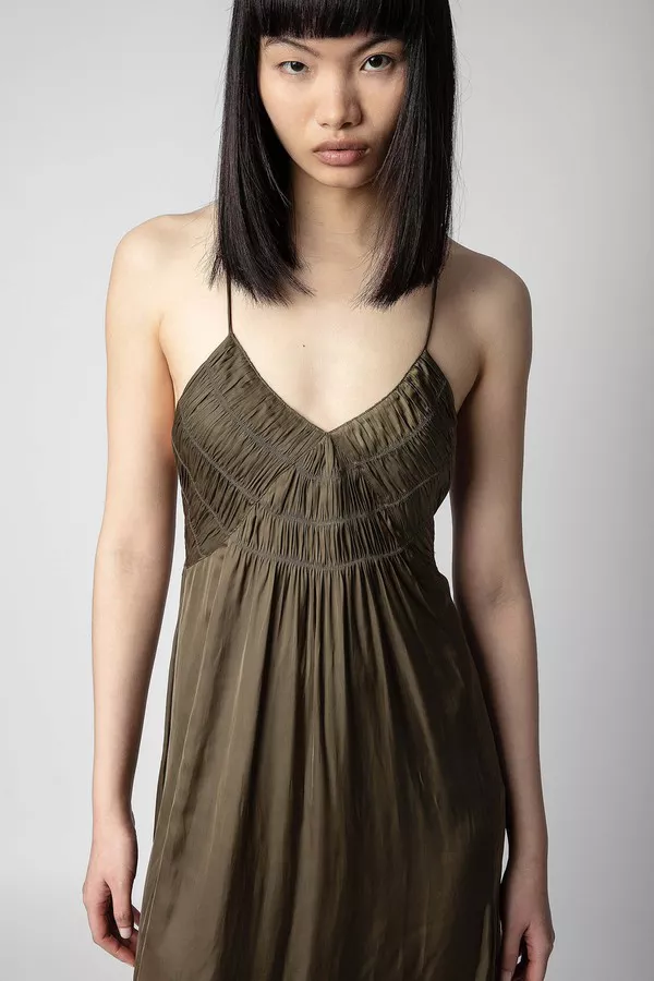 rayonne satin dress zadig Rayonne Satin Dress for Women - Black - Size: M