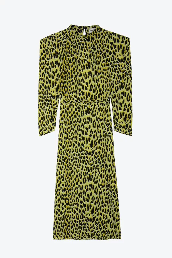 GANNI bijou spore leopard cotton wrap