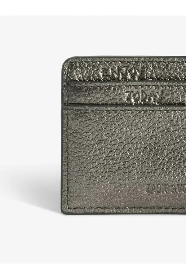 カードケース・名刺入れ ZADIG&VOLTAIRE ZV CARDS HOLDER Red Grained Leather Card Holder | Zadig&Voltaire