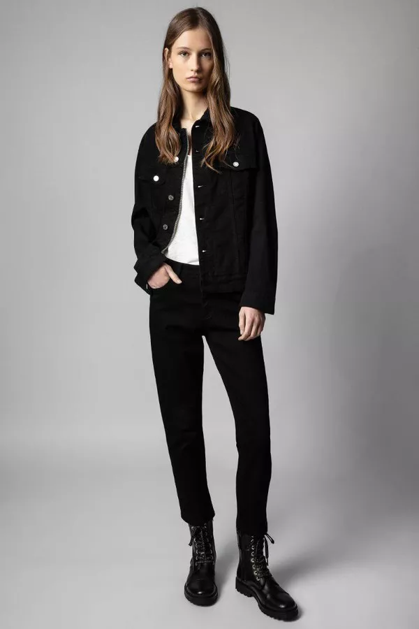 Kase Denim Skull Jacket by Zadig & Voltaire at THE MILE